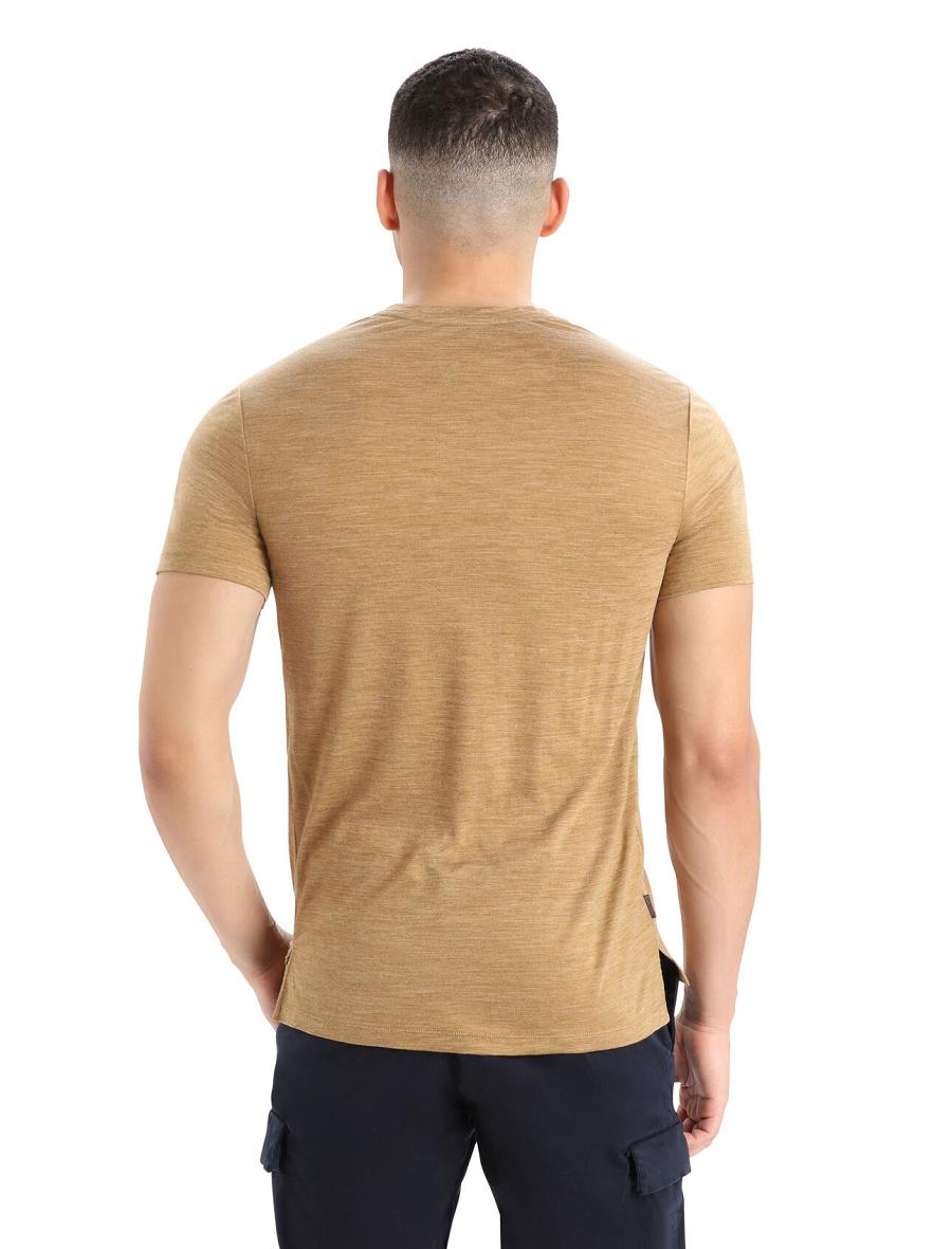 Icebreaker Merino Sphere II Lyhyt Sleeve Miesten T Paidat Khaki | FI 1152ILHS